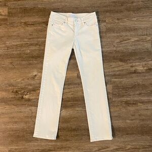 LOFT Ann Taylor Jeans W 25/0 White Modern Straight Stretch “made and loved” fav